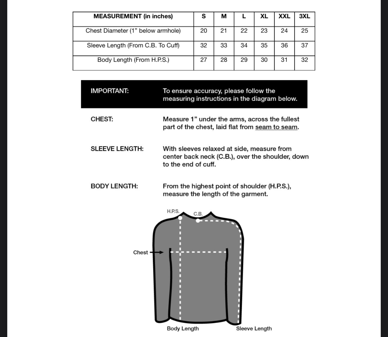 Long sleeve t-shirt